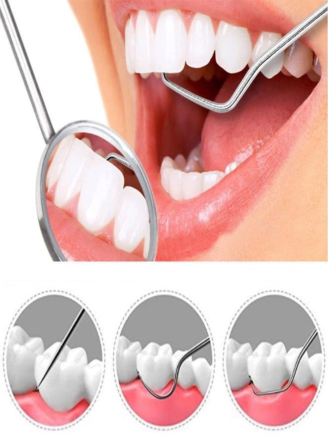Cuzenal 7 Pcs Stainless Steel Dental Floss Toothpicks Set With Aluminum Tube - Portable Teeth Cleaning Picks Flosser for Personal Care and Braces - Image 2